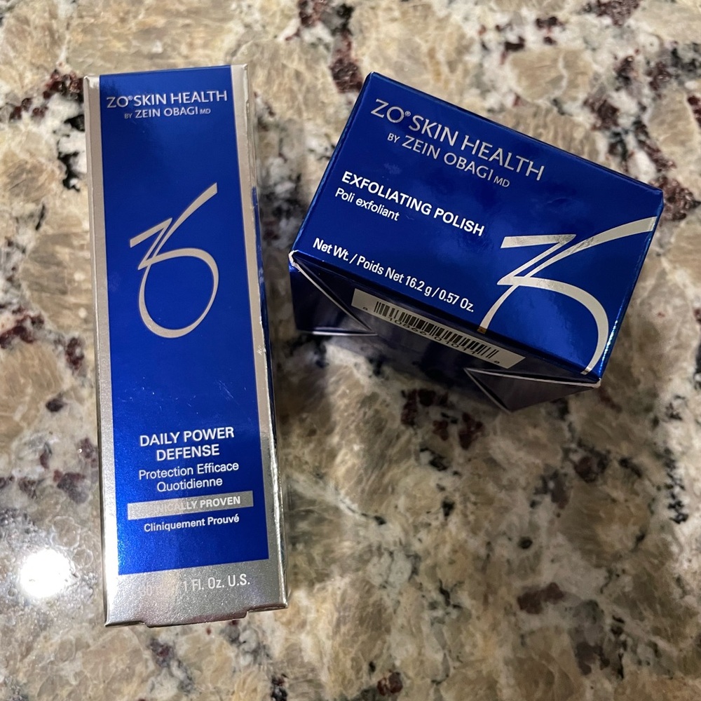 ZO Skin Health by Zein Obagi Daily Power Defense & Exfoliating Polish NEW